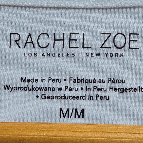 Great Condition. Rachel Zoe Sky Blue Ribbed Tank Top - Picture 4 of 7